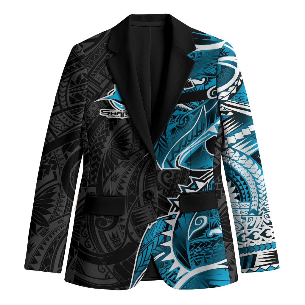 Cronulla Sharks Blazer Polynesian Tribal Tattoo Pacific Sport Art