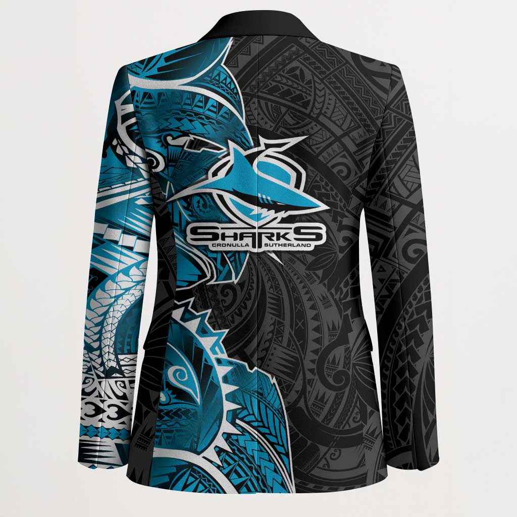 Cronulla Sharks Blazer Polynesian Tribal Tattoo Pacific Sport Art