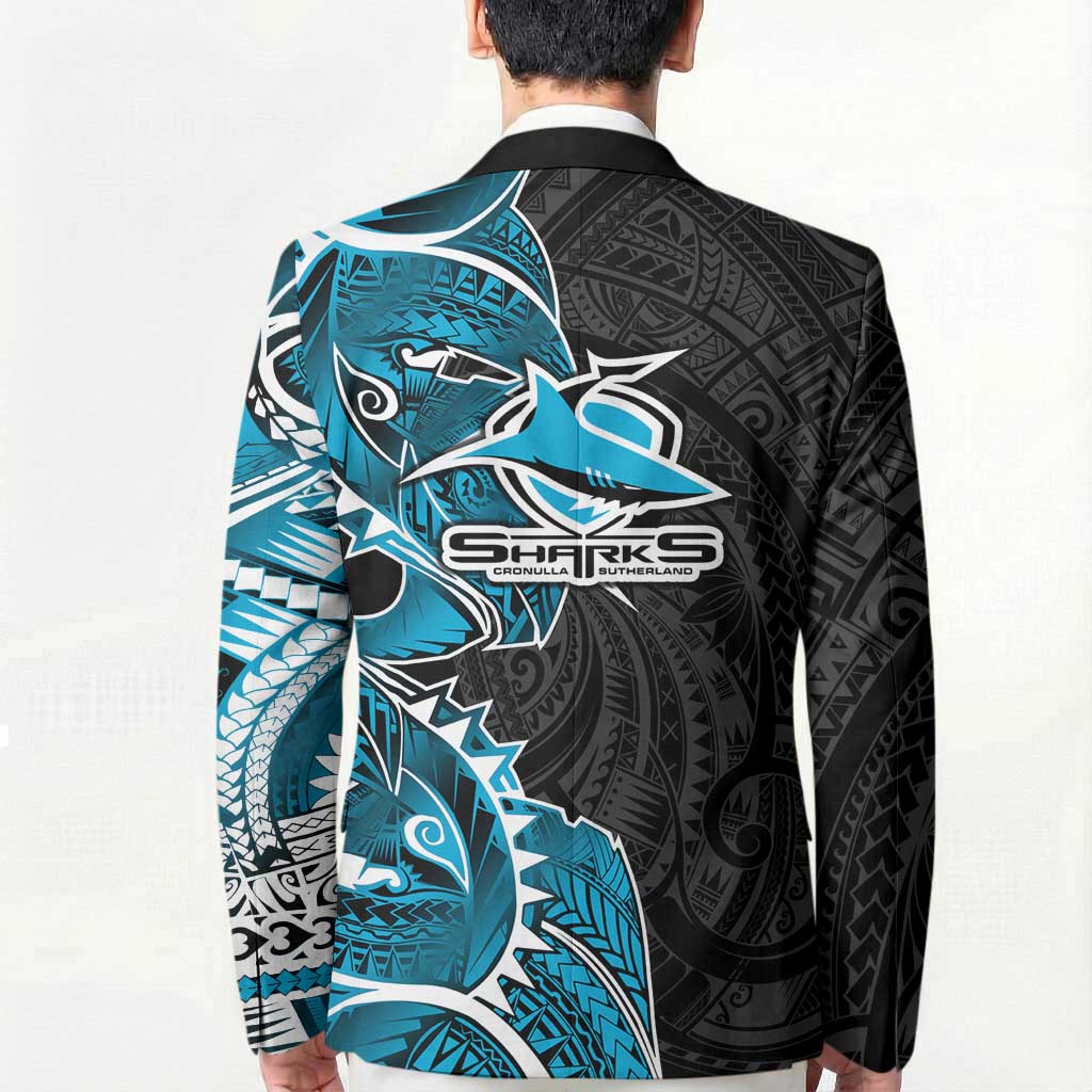 Cronulla Sharks Blazer Polynesian Tribal Tattoo Pacific Sport Art