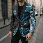 Cronulla Sharks Blazer Polynesian Tribal Tattoo Pacific Sport Art