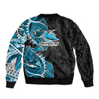 Cronulla Sharks Bomber Jacket Polynesian Tribal Tattoo Pacific Sport Art