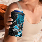 Cronulla Sharks 4 in 1 Can Cooler Tumbler Polynesian Tribal Tattoo Pacific Sport Art