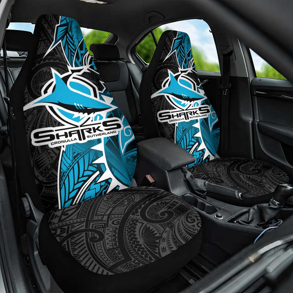 Cronulla Sharks Car Seat Cover Polynesian Tribal Tattoo Pacific Sport Art