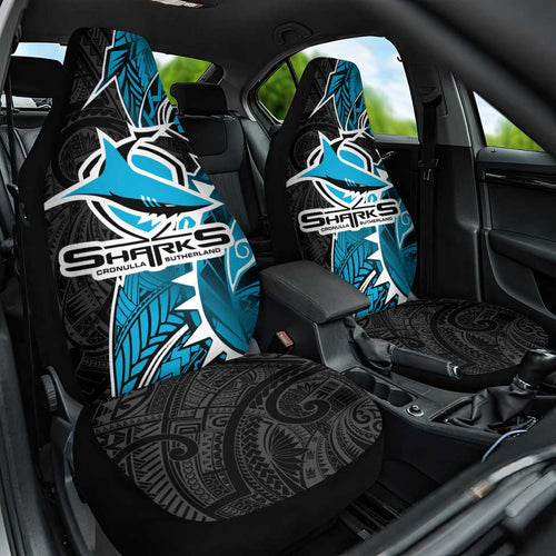 Cronulla Sharks Car Seat Cover Polynesian Tribal Tattoo Pacific Sport Art
