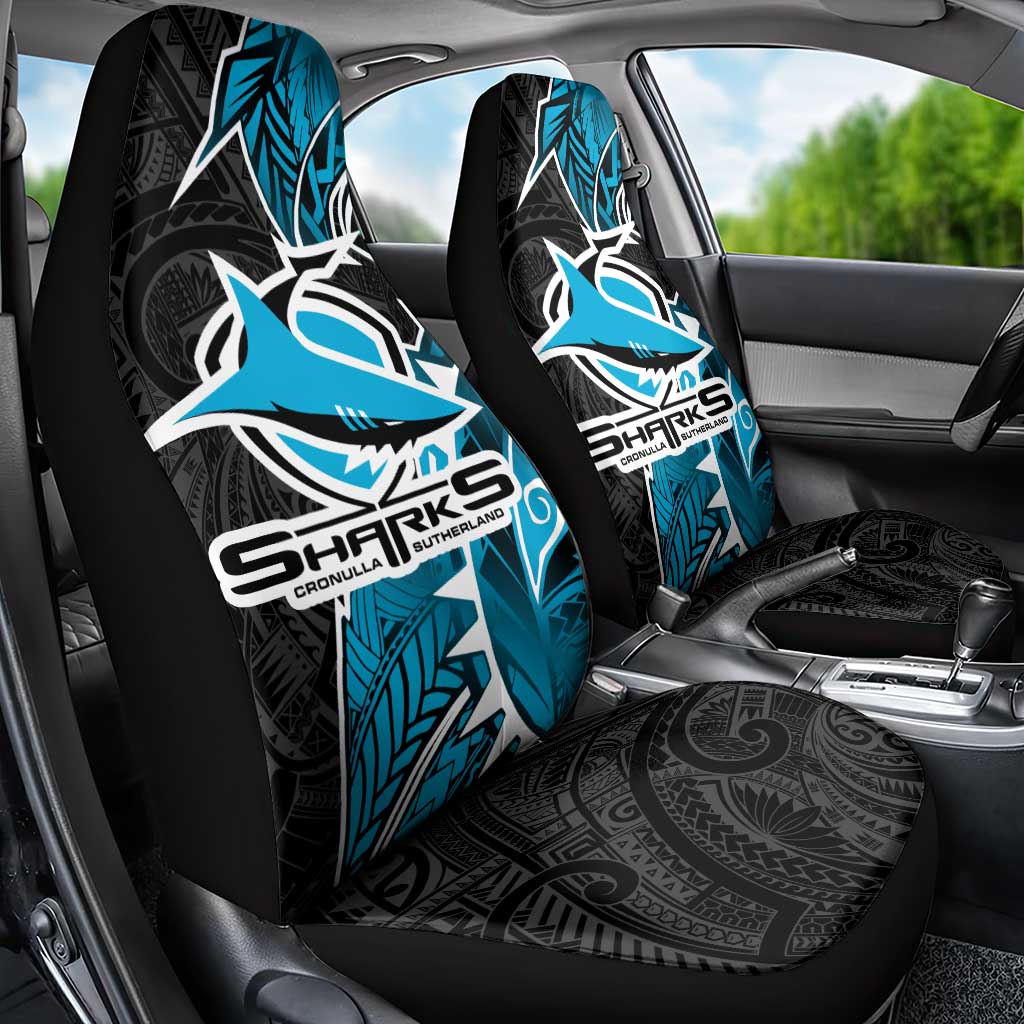 Cronulla Sharks Car Seat Cover Polynesian Tribal Tattoo Pacific Sport Art