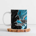 Cronulla Sharks Ceramic Mug Polynesian Tribal Tattoo Pacific Sport Art