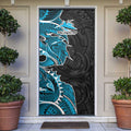 Cronulla Sharks Door Cover Polynesian Tribal Tattoo Pacific Sport Art