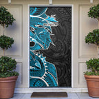 Cronulla Sharks Door Cover Polynesian Tribal Tattoo Pacific Sport Art