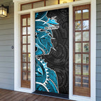 Cronulla Sharks Door Cover Polynesian Tribal Tattoo Pacific Sport Art
