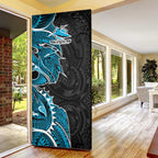 Cronulla Sharks Door Cover Polynesian Tribal Tattoo Pacific Sport Art