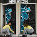 Cronulla Sharks Door Cover Polynesian Tribal Tattoo Pacific Sport Art