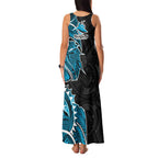 Cronulla Sharks Family Matching Tank Maxi Dress and Hawaiian Shirt Polynesian Tribal Tattoo Pacific Sport Art