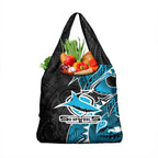 Cronulla Sharks Grocery Bag Polynesian Tribal Tattoo Pacific Sport Art
