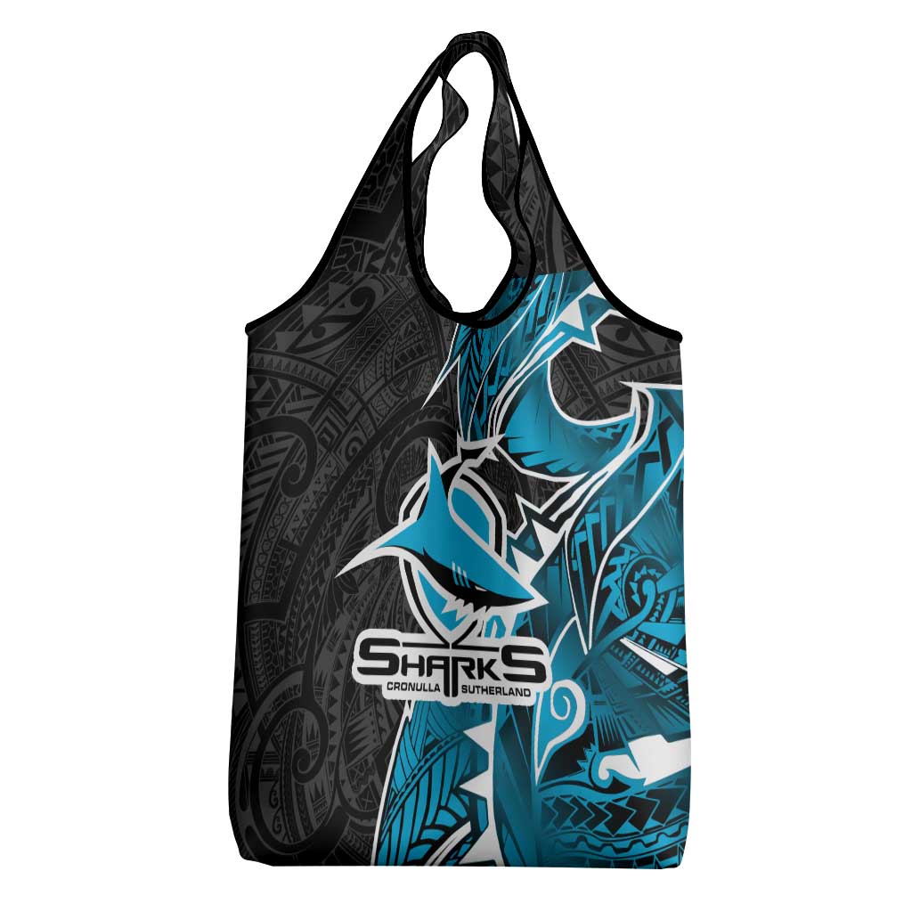 Cronulla Sharks Grocery Bag Polynesian Tribal Tattoo Pacific Sport Art