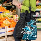 Cronulla Sharks Grocery Bag Polynesian Tribal Tattoo Pacific Sport Art