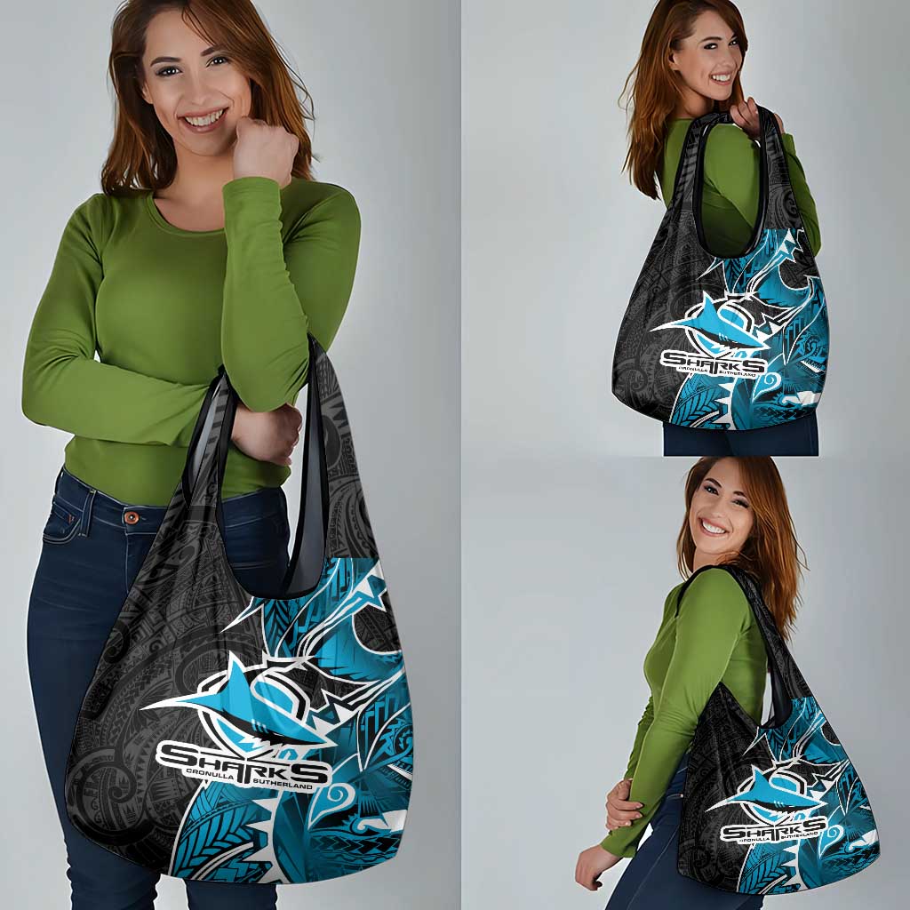 Cronulla Sharks Grocery Bag Polynesian Tribal Tattoo Pacific Sport Art