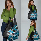 Cronulla Sharks Grocery Bag Polynesian Tribal Tattoo Pacific Sport Art