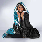 Cronulla Sharks Hooded Blanket Polynesian Tribal Tattoo Pacific Sport Art