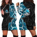 Cronulla Sharks Hoodie Dress Polynesian Tribal Tattoo Pacific Sport Art