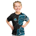 Cronulla Sharks Kid T Shirt Polynesian Tribal Tattoo Pacific Sport Art