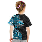 Cronulla Sharks Kid T Shirt Polynesian Tribal Tattoo Pacific Sport Art