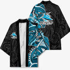 Cronulla Sharks Kimono Polynesian Tribal Tattoo Pacific Sport Art