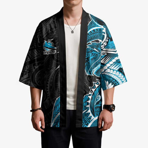Cronulla Sharks Kimono Polynesian Tribal Tattoo Pacific Sport Art