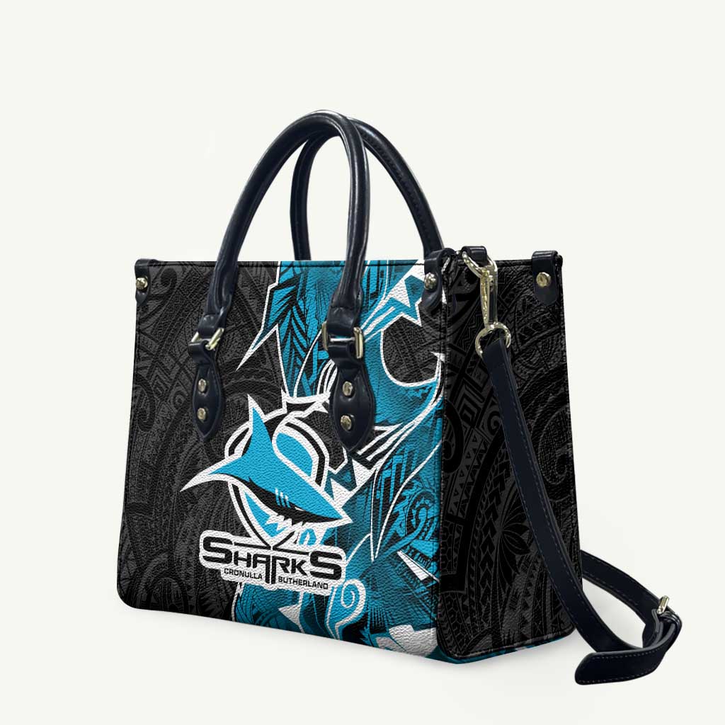 Cronulla Sharks Leather Bag Polynesian Tribal Tattoo Pacific Sport Art