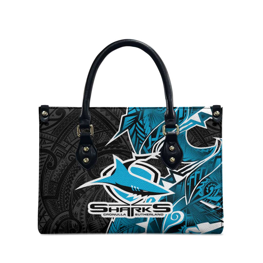 Cronulla Sharks Leather Bag Polynesian Tribal Tattoo Pacific Sport Art