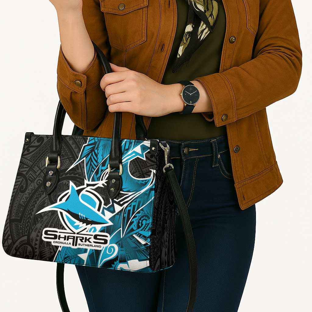Cronulla Sharks Leather Bag Polynesian Tribal Tattoo Pacific Sport Art
