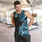 Cronulla Sharks Men Tank Top Polynesian Tribal Tattoo Pacific Sport Art