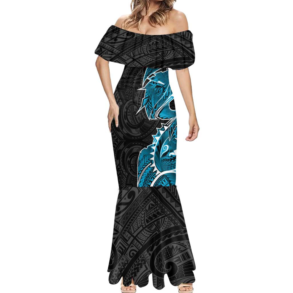 Cronulla Sharks Mermaid Dress Polynesian Tribal Tattoo Pacific Sport Art