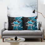 Cronulla Sharks Pillow Cover Polynesian Tribal Tattoo Pacific Sport Art