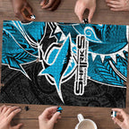 Cronulla Sharks Puzzle Polynesian Tribal Tattoo Pacific Sport Art