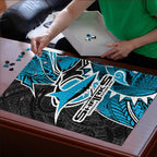Cronulla Sharks Puzzle Polynesian Tribal Tattoo Pacific Sport Art
