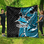 Cronulla Sharks Quilt Polynesian Tribal Tattoo Pacific Sport Art