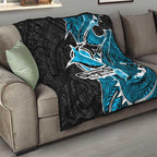 Cronulla Sharks Quilt Polynesian Tribal Tattoo Pacific Sport Art