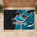 Cronulla Sharks Rubber Doormat Polynesian Tribal Tattoo Pacific Sport Art