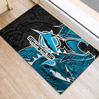 Cronulla Sharks Rubber Doormat Polynesian Tribal Tattoo Pacific Sport Art