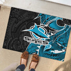 Cronulla Sharks Rubber Doormat Polynesian Tribal Tattoo Pacific Sport Art
