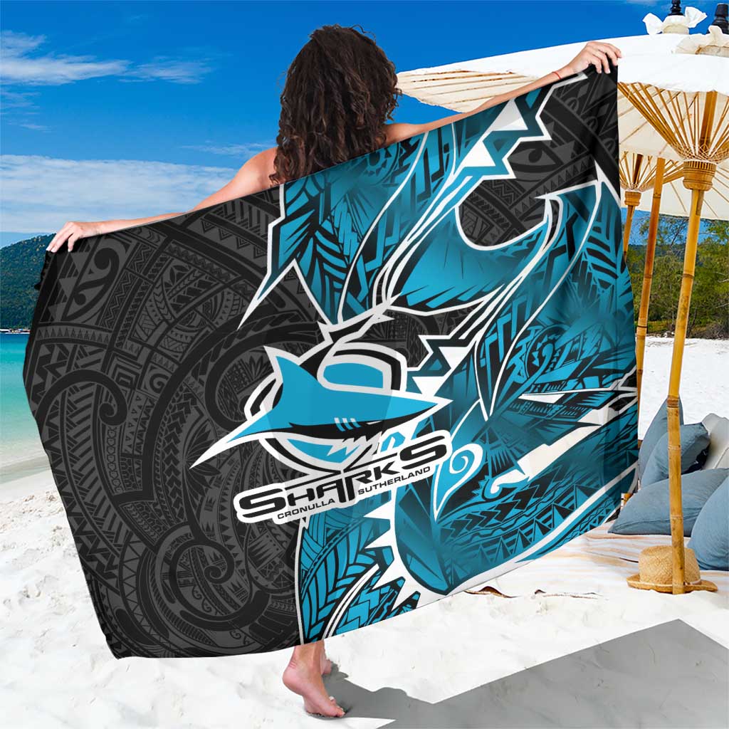 Cronulla Sharks Sarong Polynesian Tribal Tattoo Pacific Sport Art