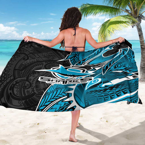Cronulla Sharks Sarong Polynesian Tribal Tattoo Pacific Sport Art