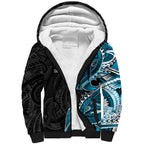 Cronulla Sharks Sherpa Hoodie Polynesian Tribal Tattoo Pacific Sport Art