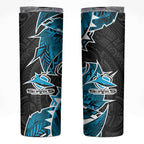 Cronulla Sharks Skinny Tumbler Polynesian Tribal Tattoo Pacific Sport Art