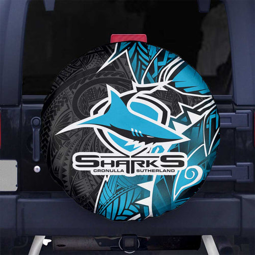 Cronulla Sharks Spare Tire Cover Polynesian Tribal Tattoo Pacific Sport Art