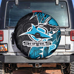 Cronulla Sharks Spare Tire Cover Polynesian Tribal Tattoo Pacific Sport Art