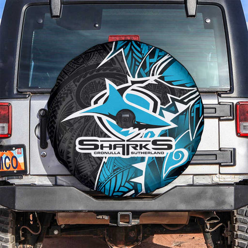 Cronulla Sharks Spare Tire Cover Polynesian Tribal Tattoo Pacific Sport Art