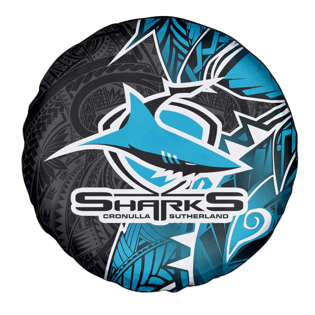 Cronulla Sharks Spare Tire Cover Polynesian Tribal Tattoo Pacific Sport Art