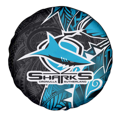 Cronulla Sharks Spare Tire Cover Polynesian Tribal Tattoo Pacific Sport Art