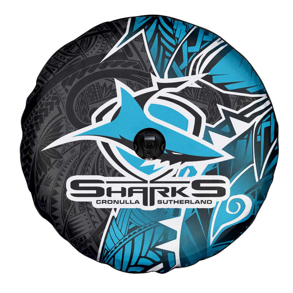 Cronulla Sharks Spare Tire Cover Polynesian Tribal Tattoo Pacific Sport Art